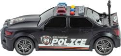 Auto sportovní policejní černé na setrvačník policie na baterie Světlo Zvuk