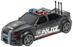 Auto sportovní policejní černé na setrvačník policie na baterie Světlo Zvuk