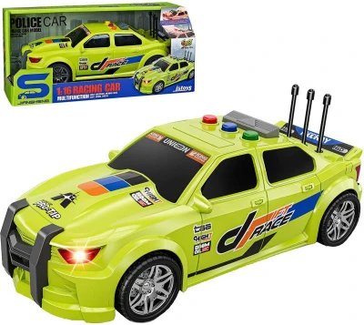 Auto sportovní závodní zpětný chod na baterie Světlo Zvuk Auto sportovní závodní zpětný chod na baterie Světlo Zvuk