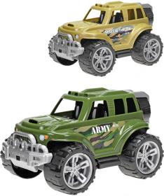 Auto SUV vojenské 35cm army džíp velká kola 2 druhy plast
