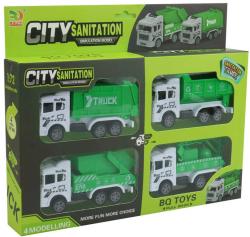 Auto technické služby 13cm zpětný chod svoz komunálního odpadu 4 druhy plast