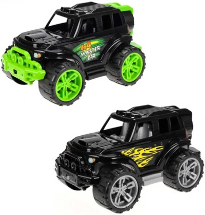 Auto terénní SUV Monster černé 35cm velká kola různé barvy plast Auto terénní SUV Monster černé 35cm velká kola různé barvy plast