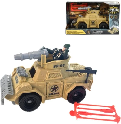 Auto vojenské bojové army vozidlo set s figurkou a doplňky plast Auto vojenské bojové army vozidlo set s figurkou a doplňky plast
