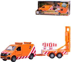 Auto VW Transporter zpětný chod s dopravním značením na baterie Světlo Zvuk Auto VW Transporter zpětný chod s dopravním značením na baterie Světlo Zvuk