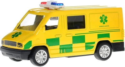Auto záchranné složky policie hasiči záchranka zpětný chod 3 druhy kov