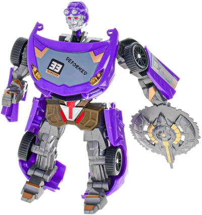 Auto závodní/bojový robot s transformací 2v1 transrobot s přeměnou 2 barvy