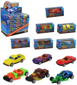 Auto závodní kovové 6cm závodnička Speed King různé druhy v krabici Auto závodní kovové 6cm závodnička Speed King různé druhy v krabici