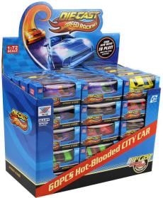 Auto závodní kovové 6cm závodnička Speed King různé druhy v krabici