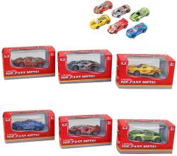 Auto závodní kovové 8cm závodnička metalíza 6 druhů v krabici Auto závodní kovové 8cm závodnička metalíza 6 druhů v krabici