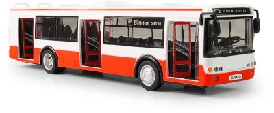 Autobus hlásí zastávky MHD Červený zpětný chod na baterie Světlo Zvuk CZ