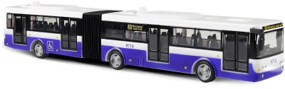 Autobus hlásí zastávky MHD Modrý zpětný chod na baterie Světlo Zvuk CZ