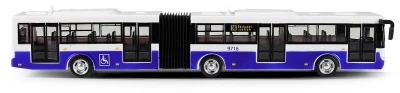 Autobus hlásí zastávky MHD Modrý zpětný chod na baterie Světlo Zvuk CZ