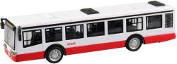 Autobus kovový 16cm zpětný chod český design otevírací dveře