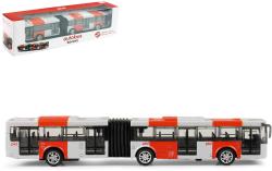 Autobus kovový červený kloubový PID Praha MHD zpětný chod Autobus kovový červený kloubový PID Praha MHD zpětný chod