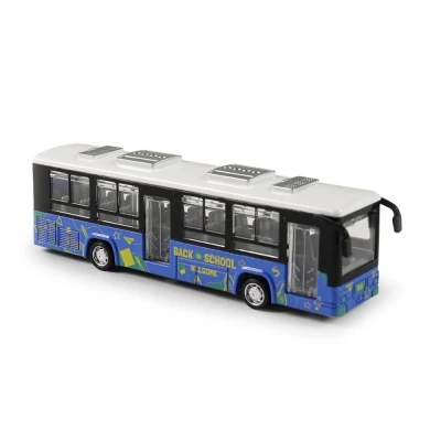 Autobus kovový otvírací dveře 3 barvy na výběr