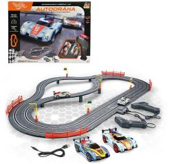 Autodráha Racing Collection 3m Turbo 2 závodní auta napájení USB Autodráha Racing Collection 3m Turbo 2 závodní auta napájení USB