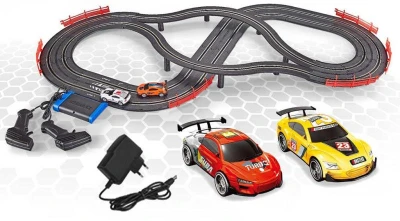 Autodráha Racing Collection 4,4m 2 sportovní auta na adaptér / na baterie Světlo