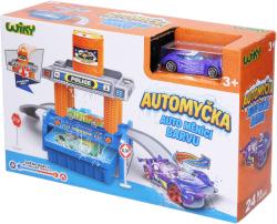 Automyčka herní set dráha s autíčkem a doplňky měnící barvu ve vodě