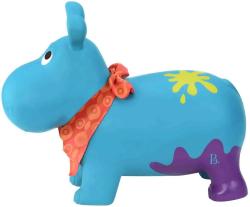 B-Toys Baby hopsadlo nafukovací hroch Hanky Pants skákadlo set s pumpičkou
