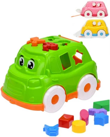 Baby autíčko set s vkládacími tvary různé barvy vkládačka pro miminko Baby autíčko set s vkládacími tvary různé barvy vkládačka pro miminko