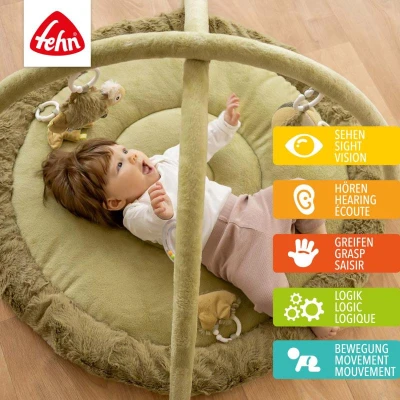 Baby Fehn 3D aktivity deka Chameleon Crazy zelená