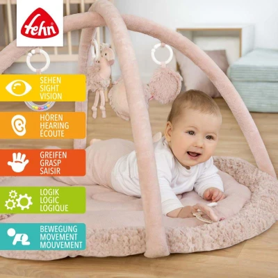 Baby Fehn 3D aktivity deka plameňák Pink