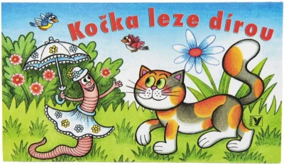 Baby knížka leporelo Kočka leze dírou ilustrace Ondřej Sekora Baby knížka leporelo Kočka leze dírou ilustrace Ondřej Sekora