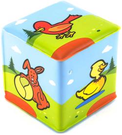 Baby kostky kousací soft měkké moje první zvířátka set 4ks pro miminko