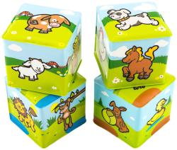 Baby kostky kousací soft měkké moje první zvířátka set 4ks pro miminko