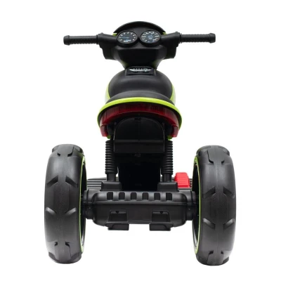 BABY MIX Dětská elektrická motorka POLICE zelená