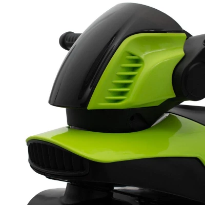 BABY MIX Dětská elektrická motorka POLICE zelená