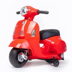 BABY MIX Dětská elektrická motorka Vespa červená BABY MIX Dětská elektrická motorka Vespa červená
