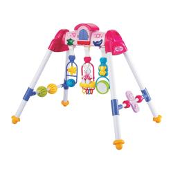 BABY MIX Dětská hrající edukační hrazdička De Lux pink