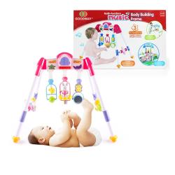 BABY MIX Dětská hrající edukační hrazdička De Lux pink