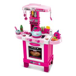 BABY MIX Dětská kuchyňka růžová