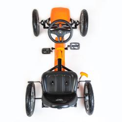 BABY MIX Dětská šlapací motokára Go-kart Buggy bílá
