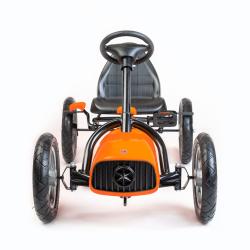 BABY MIX Dětská šlapací motokára Go-kart Buggy oranžová