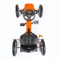 BABY MIX Dětská šlapací motokára Go-kart Buggy oranžová