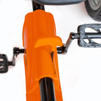 BABY MIX Dětská šlapací motokára Go-kart Buggy oranžová