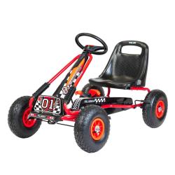 BABY MIX Dětská šlapací motokára Go-kart Razor červená BABY MIX Dětská šlapací motokára Go-kart Razor červená