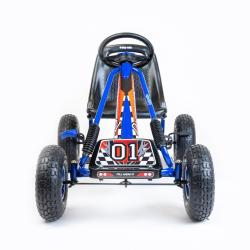 BABY MIX Dětská šlapací motokára Go-kart Razor modrá