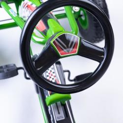 BABY MIX Dětská šlapací motokára Go-kart Razor zelená