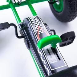 BABY MIX Dětská šlapací motokára Go-kart Razor zelená