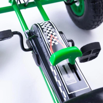 BABY MIX Dětská šlapací motokára Go-kart Razor zelená