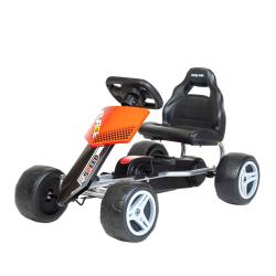 BABY MIX Dětská šlapací motokára Go-kart Speedy červená
