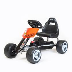 BABY MIX Dětská šlapací motokára Go-kart Speedy červená