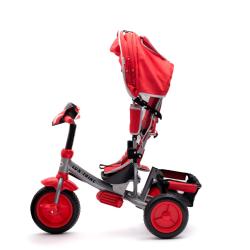 BABY MIX Dětská tříkolka s LED světly Lux Trike červená