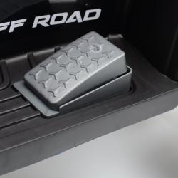 Baby Mix Dětské elektrické odrážedlo Ruggy s vodící tyčí žluté