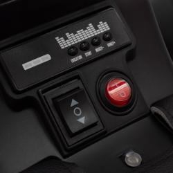 Baby Mix Dětské elektrické odrážedlo Ruggy s vodící tyčí žluté