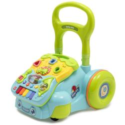 BABY MIX Dětské hrající chodítko modré